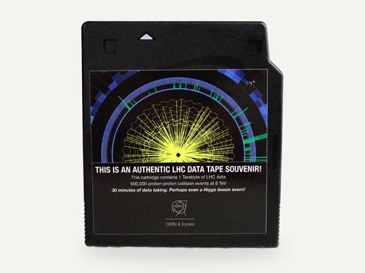 LHC data tape souvenir