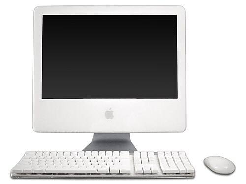 Apple iMac, white all-in-one