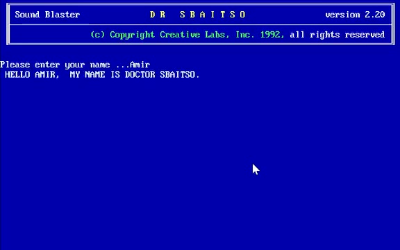 Dr. Sbaitso