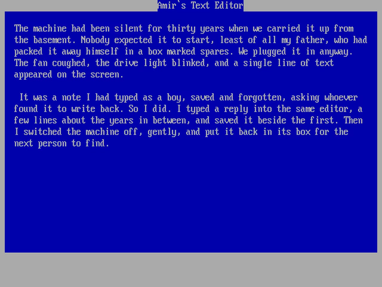 Assembly text editor