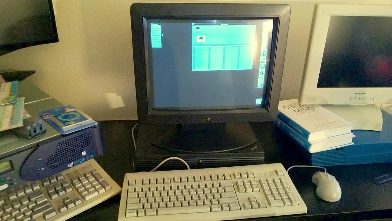 A NeXTstation running NEXTSTEP