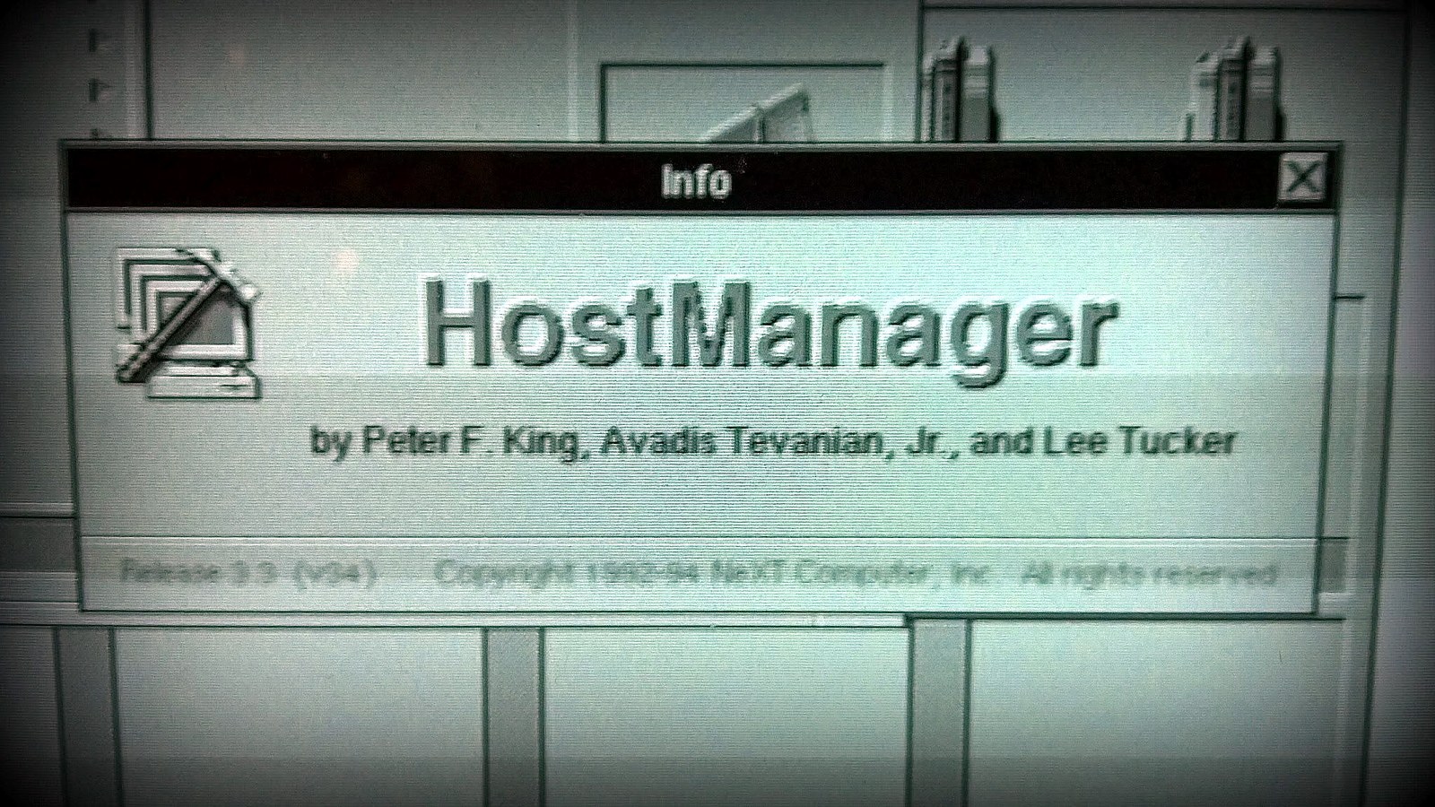 HostManager, part of the NEXTSTEP administration tools