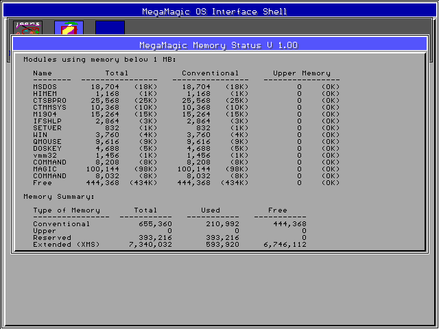 MegaMagic memory monitor